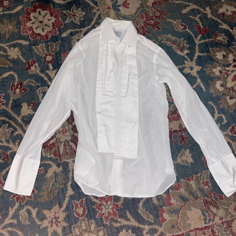 Turnbull and Asser viole tuxedo shirt